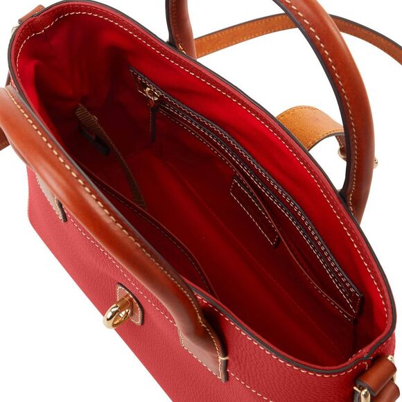 Dooney & Bourke Pebble Grain Amelie Tote - Red - Picture 3 of 4